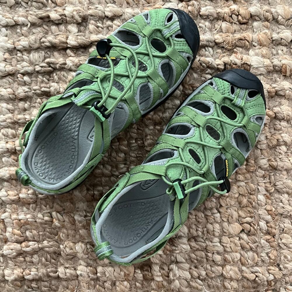 KEEN Whisper Sandals Womens 8.5 EU 39 Green Waterproof Hiking Sport EUC - Picture 2 of 16